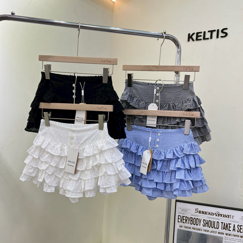 Ladies Tiered Mini Skirts